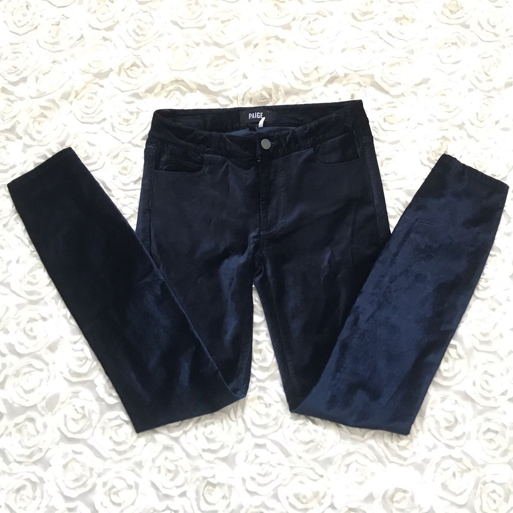PAIGE Verdugo Ultra Skinny Velvet Pants - Picture 2 of 8